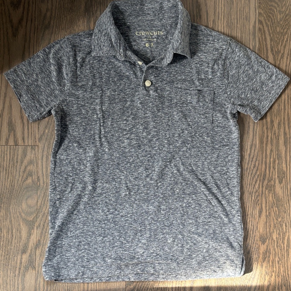 Crewcuts Heathered Gray Polo Shirt